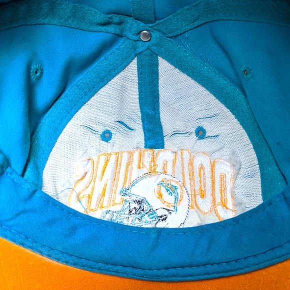 Vintage NFL 1994 Miami Dolphins American Football Baseball Cap Snap Back Hat - Picture 7 of 11